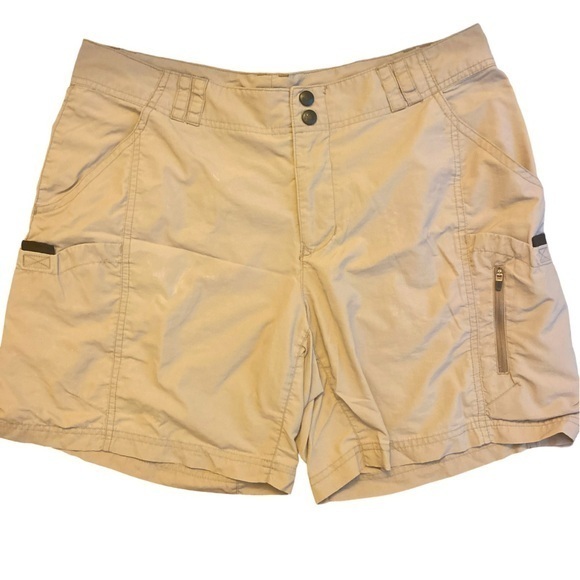 REI Pants - REI UPF 50 Trek Short -10 tan nylon , water resistant, UPF lightweight